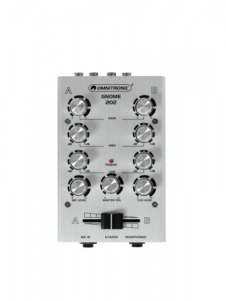 OMNITRONIC GNOME-202 Mini-Mixer silber // OMNITRONIC GNOME-202 Mini Mixer silver1