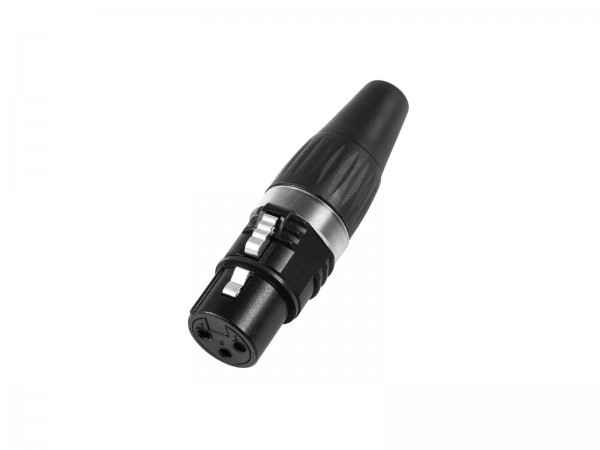 HICON XLR Buchse 3pol HI-X3CF-BLK // HICON XLR plug 3pin HI-X3CF-BLK