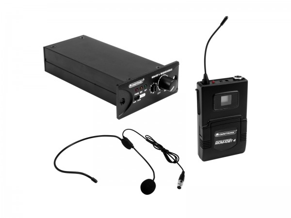 OMNITRONIC Set MOM-10BT4 Empfangsmodul + Taschensender + Headset-Mikrofon // OMNITRONIC Set MOM-10BT4 Receiver module + Bodypack transmitter + Headset microphone1