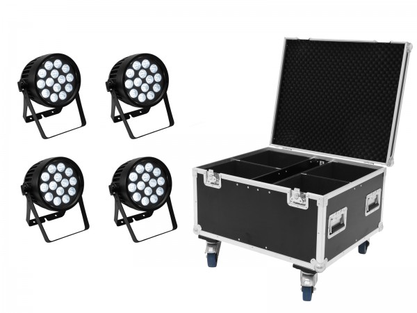 EUROLITE Set 4x AKKU IP PAR 14 HCL QuickDMX + Case // EUROLITE Set 4x AKKU IP PAR 14 HCL QuickDMX + Case1