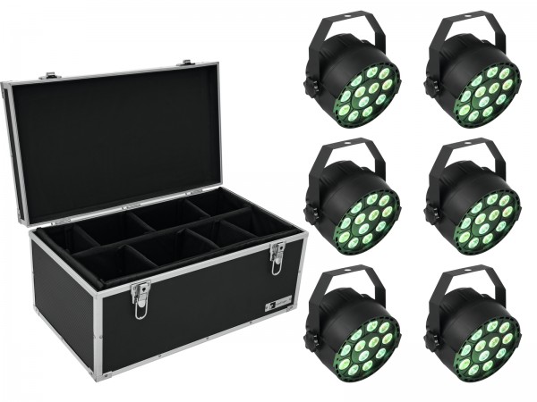 EUROLITE Set 6x LED PARty TCL Spot + Case TDV-1 // EUROLITE Set 6x LED PARty TCL Spot + Case TDV-11