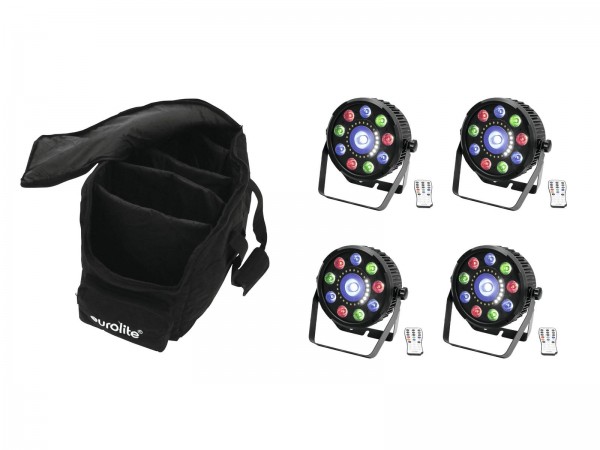 EUROLITE Set 4x LED SLS-9 Hybrid HCL + Soft-Bag // EUROLITE Set 4x LED SLS-9 …