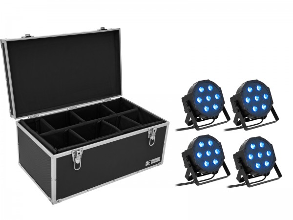 EUROLITE Set 4x LED SLS- QCL Floor + Case TDV-1 // EUROLITE Set 4x LED SLS- QCL Floor + Case TDV-11