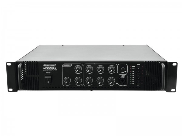 OMNITRONIC MPZ-250.6 Mischverstärker // OMNITRONIC MPZ-250.6 PA Mixing Amplifier