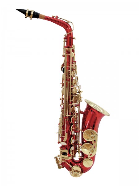 DIMAVERY SP-30 Eb Altsaxophon, rot // DIMAVERY SP-30 Eb Alto Saxophone, red