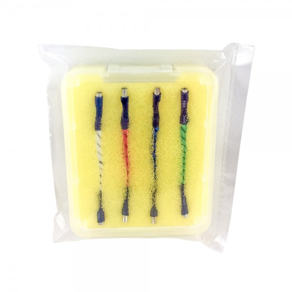 High Quality Phono-Kabel Set ummantelt für Headshell Tonabnehmer Systeme / Tonkopf-Kabel