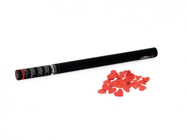 TCM FX Konfetti-Shooter 80cm, rote Herzen // TCM FX Handheld Confetti Cannon …