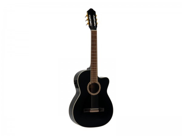 DIMAVERY CN-600E Klassikgitarre, schwarz // DIMAVERY CN-600E Classical guitar, schwarz1