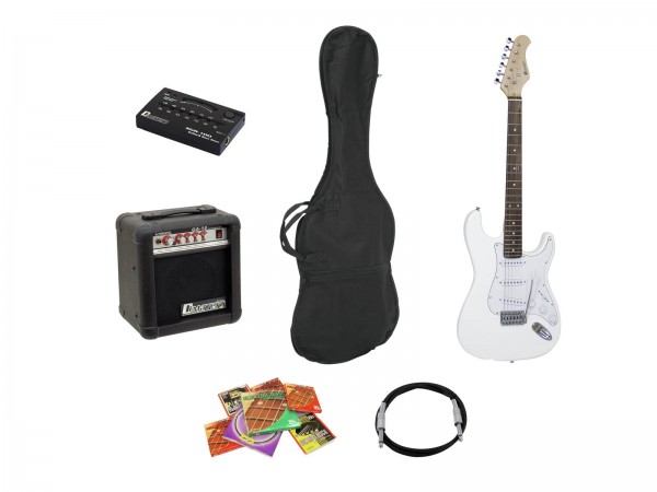DIMAVERY EGS-10X E-Gitarren-Set, weiß // DIMAVERY EGS-10X electric guitar set, white1