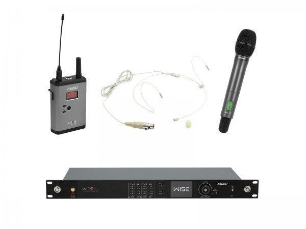 PSSO Set WISE TWO + Dyn. Funkmikrofon + BP + Headset 638-668MHz // PSSO Set WISE TWO + Dyn. wireless microphone + BP + Headset 638-668MHz1