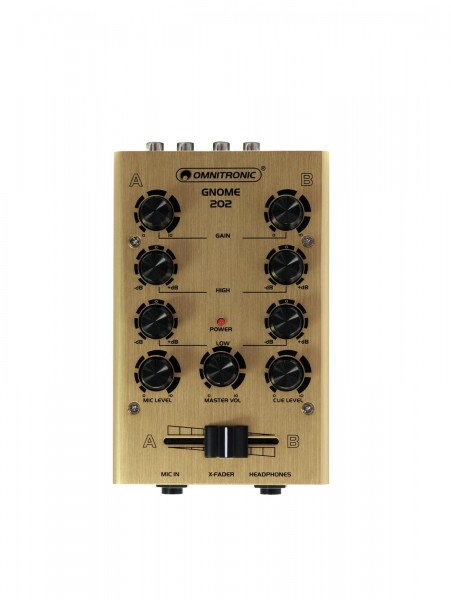 OMNITRONIC GNOME-202 Mini-Mixer gold // OMNITRONIC GNOME-202 Mini Mixer gold1