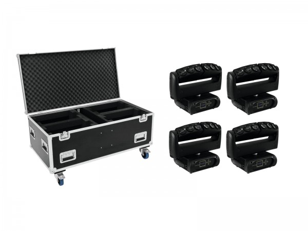 FUTURELIGHT Set 4x Wave LED-Moving-Leiste + Case // FUTURELIGHT Set 4x Wave LED Moving Bar + Case1